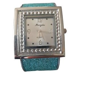Silver & Teal Mingdu Watch 🎉 $5 Finds – Clearance Section 🎉